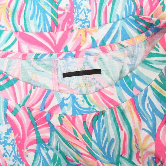 Lilly Pulitzer Adley Short Sleeve Mini Dress Smocked Printed Resort M NEW 282423 - Picture 9 of 9